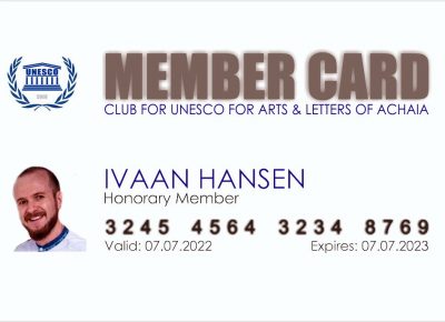 MEMBER CARD UNESCO IVAAN