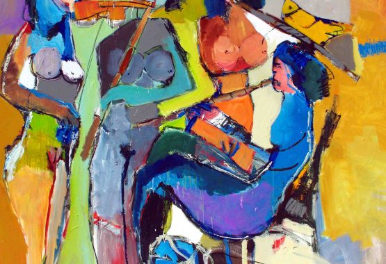 1042 SUHEIL BADDOR Artist SYRIA 50cmx45cm